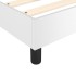 Estructura de cama sin colchón cuero sintético blanco