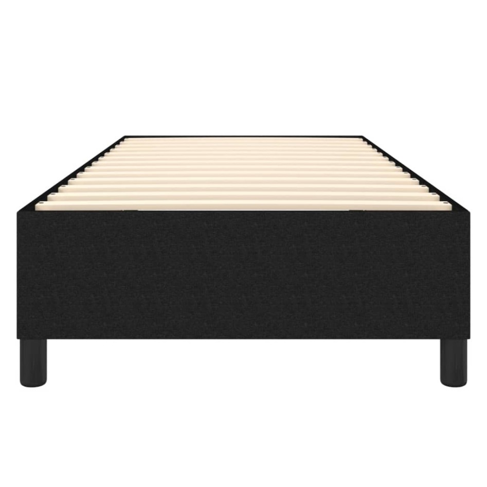 Estructura de cama sin colchón tela negro 80x200