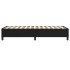 Estructura de cama sin colchón tela negro 80x200
