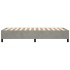 Estructura de cama sin colchón terciopelo gris claro 80x200