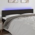 Cabecero con LED de tela negro 200x5x78/88