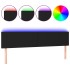 Cabecero con LED de tela negro 200x5x78/88