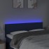 Cabecero con LED de tela color crema 144x5x78/88