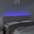 Cabecero con LED de terciopelo gris claro 144x5x78/88