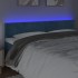 Cabecero con LED de terciopelo azul oscuro 180x5x78/88