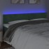 Cabecero con LED de terciopelo gris oscuro 160x5x78/88