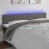 Cabecero con LED cuero sintético gris 200x5x78/88