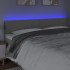 Cabecero con LED cuero sintético gris 200x5x78/88