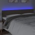 Cabecero con LED de tela gris taupe 180x5x78/88