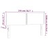Cabecero con LED de terciopelo gris claro 144x5x78/88