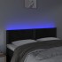 Cabecero con LED de terciopelo negro 144x5x78/88
