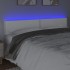 Cabecero con LED cuero sintético blanco 200x5x78/88