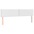 Cabecero con LED cuero sintético blanco 200x5x78/88