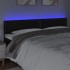 Cabecero con LED cuero sintético negro 180x5x78/88