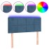 Cabecero con LED de terciopelo azul 100x5x78/88