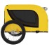 Remolque bicicleta mascotas hierro tela Oxford amarillo