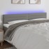 Cabecero con LED de tela gris oscuro 200x5x78/88