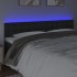 Cabecero con LED cuero sintético negro 180x5x78/88
