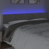 Cabecero con LED de terciopelo gris claro 160x5x78/88