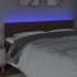 Cabecero con LED de tela marrón oscuro 180x5x78/88
