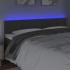 Cabecero con LED de terciopelo gris oscuro 200x5x78/88