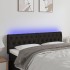 Cabecero con LED de tela negro 144x7x78/88