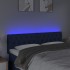 Cabecero con LED de tela azul 160x7x78/88