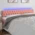 Cabecero con LED de terciopelo rosa 180x7x78/88