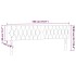 Cabecero con LED de terciopelo rosa 180x7x78/88