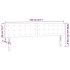 Cabecero con LED de terciopelo gris claro 160x5x78/88