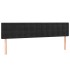Cabecero con LED de terciopelo negro 200x5x78/88