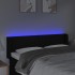 Cabecero con LED de tela negro 147x16x78/88
