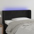 Cabecero con LED de terciopelo negro 93x16x78/88
