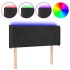 Cabecero con LED de terciopelo negro 93x16x78/88