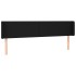 Cabecero con LED de tela negro 203x16x78/88