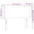 Cabecero con LED de terciopelo rosa 103x16x78/88