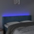 Cabecero con LED de terciopelo azul oscuro 147x16x78/88
