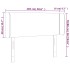 Cabecero con LED de terciopelo gris claro 103x16x78/88