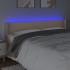 Cabecero con LED cuero sintético capuchino 203x16x78/88