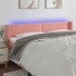 Cabecero con LED de terciopelo rosa 203x16x78/88
