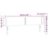 Cabecero con LED de terciopelo rosa 203x16x78/88