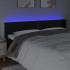 Cabecero con LED cuero sintético negro 163x16x78/88