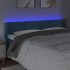 Cabecero con LED de terciopelo azul oscuro 163x16x78/88