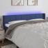 Cabecero con LED de tela azul 183x16x78/88