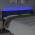 Cabecero con LED de tela azul 183x16x78/88