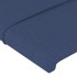 Cabecero con LED de tela azul 183x16x78/88