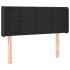 Cabecero con LED de terciopelo negro 83x16x78/88