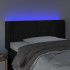 Cabecero con LED de terciopelo negro 83x16x78/88