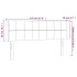 Cabecero con LED de terciopelo rosa 147x16x78/88