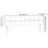 Cabecero con LED de terciopelo gris claro 183x16x78/88